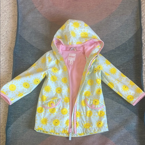 Cat & Jack Sunny Day Kids Adorable Raincoat - Picture 1 of 10